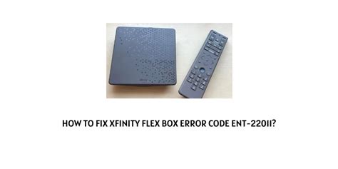 Ent 22011 error - Open the Xfinity My Account app on your mobile device and sign in with your Xfinity ID and password. On the Services tab, tap the Troubleshoot button in the Flex section. Note: You can also go to the Devices tab by tapping the Troubleshoot button after selecting the Flex streaming TV Box you’re trying to fix. 